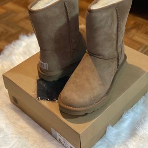 Chesnut Ugg Classic Boot with free mask